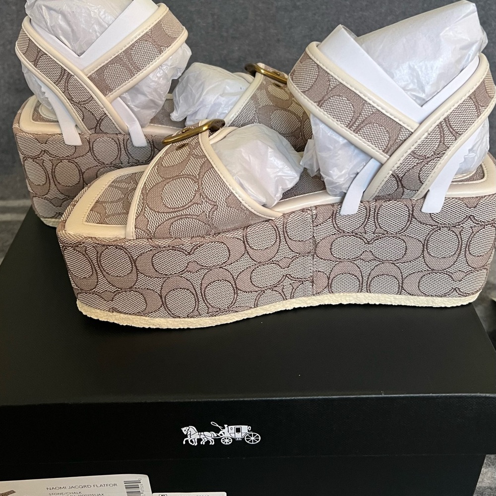 NEW in Box Coach Naomi Women's Platform Sandals - Picture 7 of 9